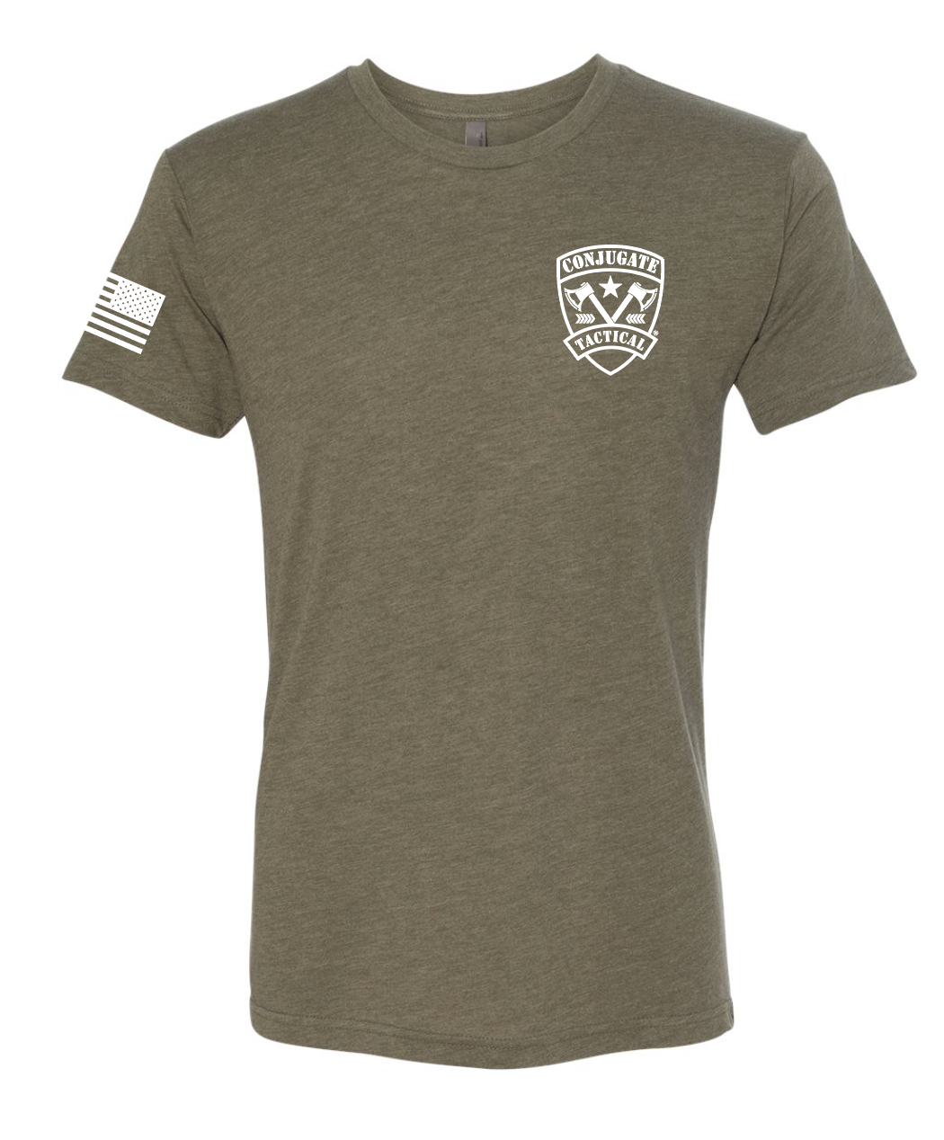 The Conjugate Tactical T Shirt: MIL GREEN