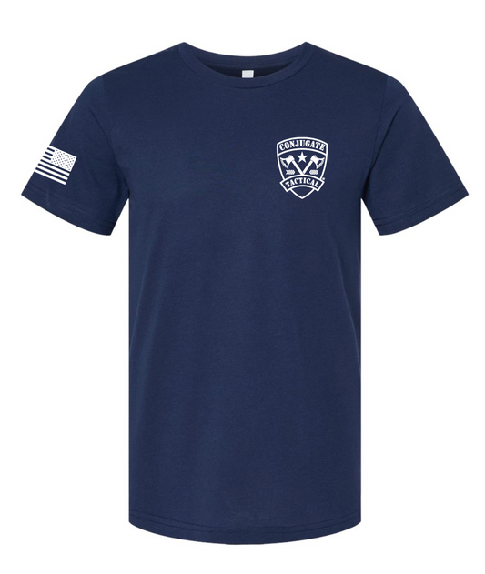 The Conjugate Tactical T Shirt: NAVY BLUE